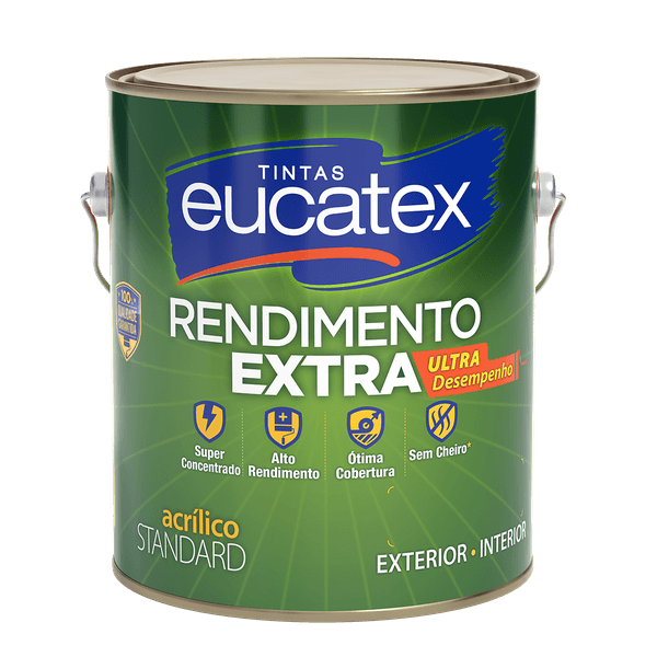 Tinta Acrílica Rendimento Extra 3,6L Eucatex