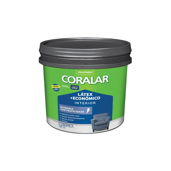 Tinta Látex Mais Econômica Coralar Fosco 15L Coral