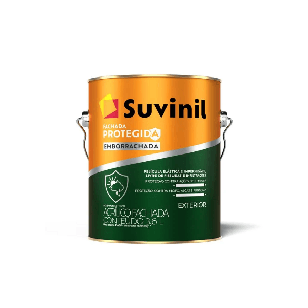 Tinta Acrílica Fachada Proteção Emborrachada 3,6L Suvinil 