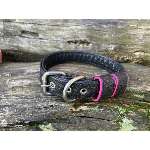 COLEIRA BABY 3cm glitter preta