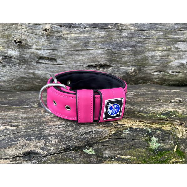 COLEIRA SUPERCONFORT 5cm pink com preto