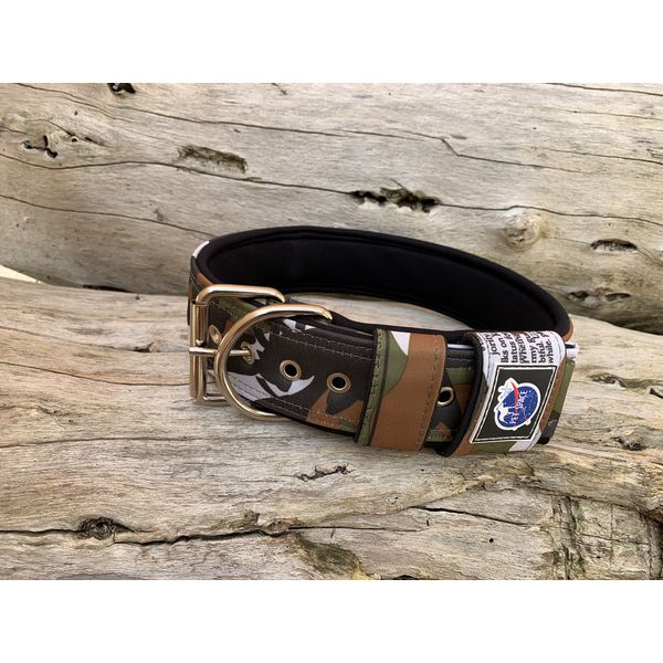 COLEIRA SUPERCONFORT 5cm camuflado army com preto