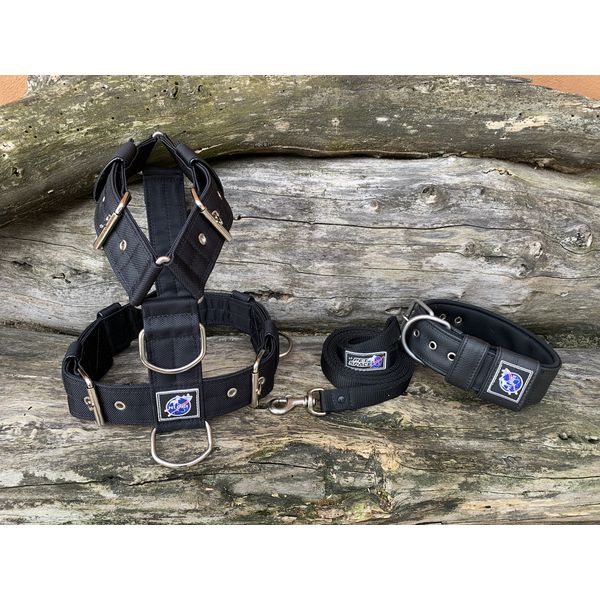 KIT PEITORAL UNIVERSAL, COLEIRA SUPER CONFORT E GUIA DE PASSEIO cor preto