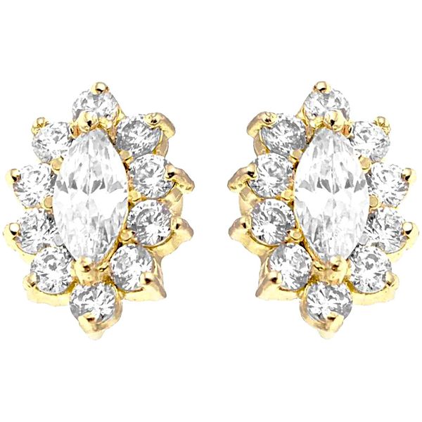 Piercing Retro Vintage Oval Cravejado 