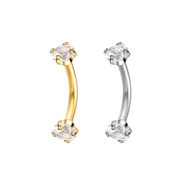 Piercing Barbel Curvo de sobrancelha