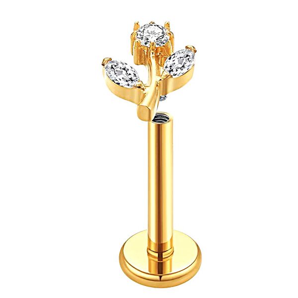  Flor Delicada 2 Pedras Navetes 01 Redonda Central Pedras Facetadas Brilham Com Requinte