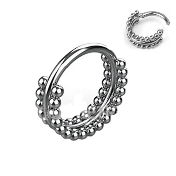 Argola De Click Segmentada 02 Voltas Tribais