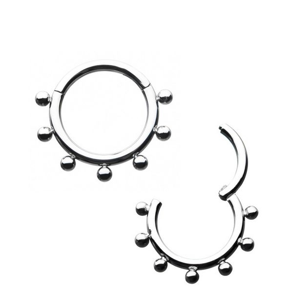 Argola Segmentada Com 7 Esferas (clicker)