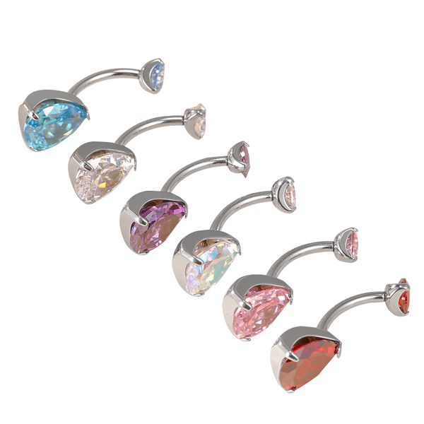  Piercing de Umbigo Com Pedraria Feita Em Zircônia 