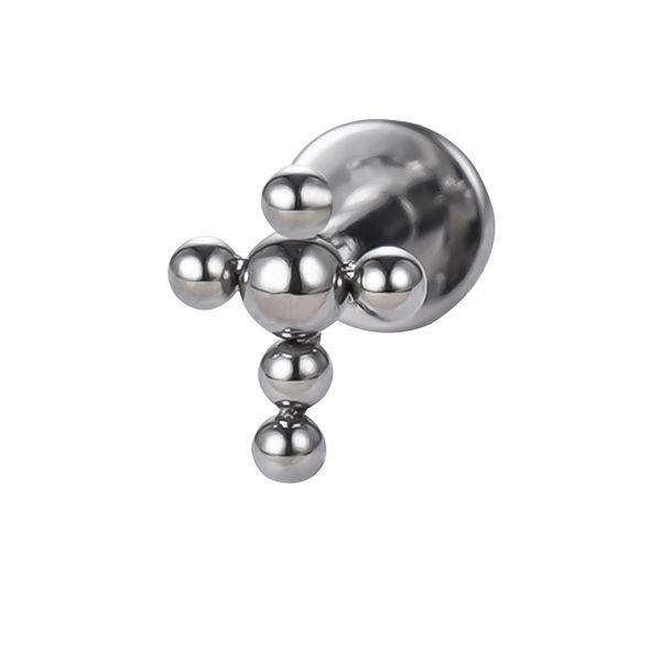 Labret Ornamental Com Esferas Formato Cruz