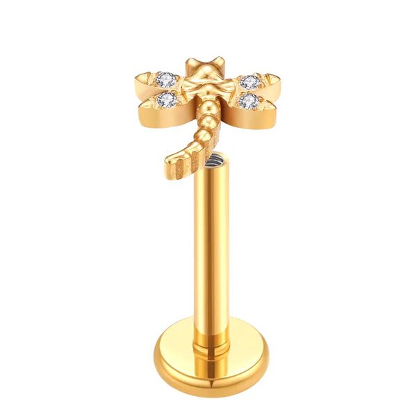 Libelula Labret Com 04 Pedras Cz Lapidadas