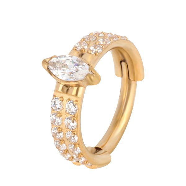 Piercing Argola Cliker Com Pedraria Zirconia
