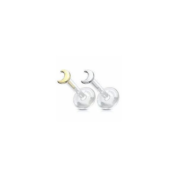 Labret Em Titanio Meia Lua Rosca Interna