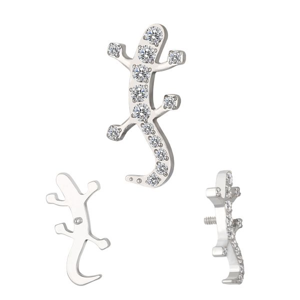 Topo Labret Com Pedras Cz Cravejadas No Geco