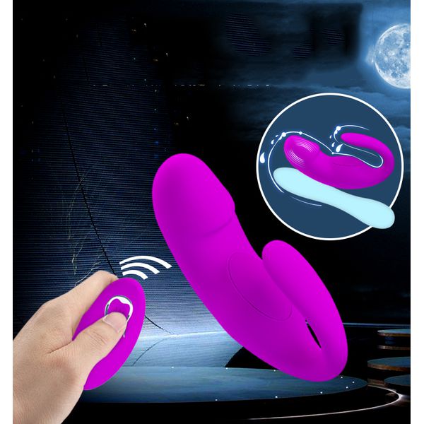 Vibrador para Casal Ponto G com 12 Modos de Vibração e Controle Wireless – PRETTY LOVE 