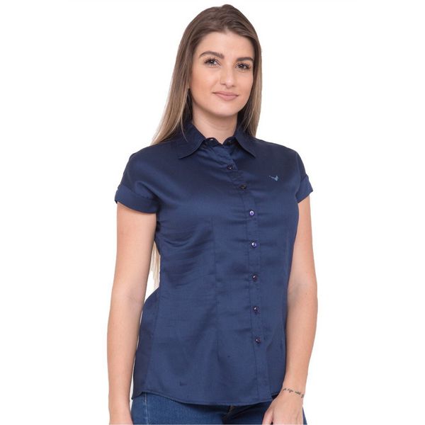 Camisa Azul Manga Japonesa Felicia