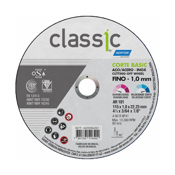 Disco de Corte Classic AR101 - Norton 