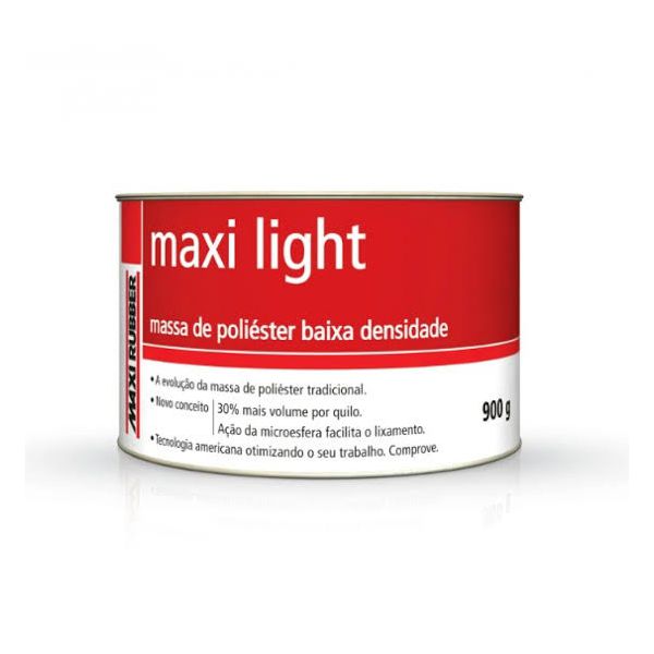 Massa Poliéster Maxi Light - Maxi Rubber