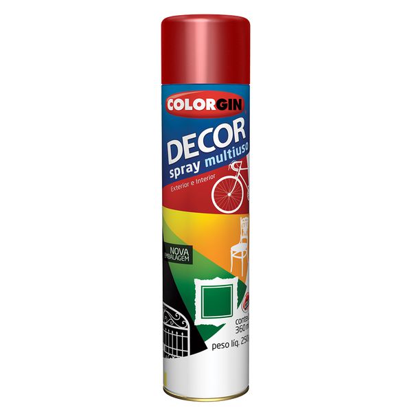 Spray Decor Vermelho Metálico - Colorgin