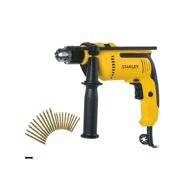 Kit Furadeira Impacto 1/2'' 700w 127v + 20 Brocas - Stanley