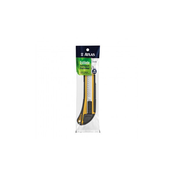 Estilete Emborrachado Profissional 175/3 18mm - Atlas