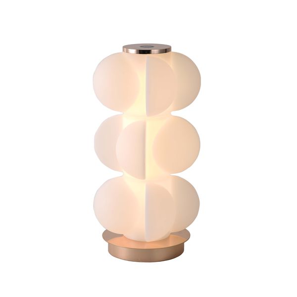 Abajur Cloud Dourado / Branco 1xled 15w