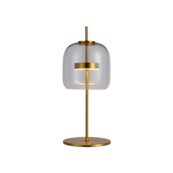Abajur Mia Dourado Transparente 1xled 10w