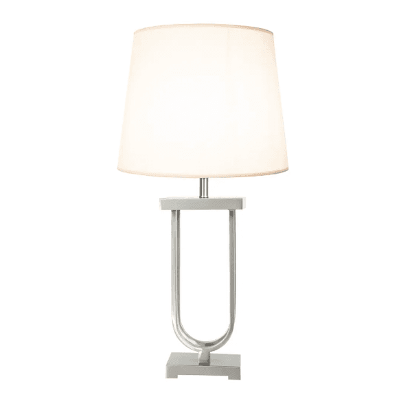 Abajur Tasa Niquel 1xe27 Bulbo Max 40w (somente Base)