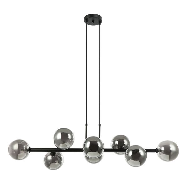 Pendente Abaporu Preto / Fume 8xg9 Max 25w