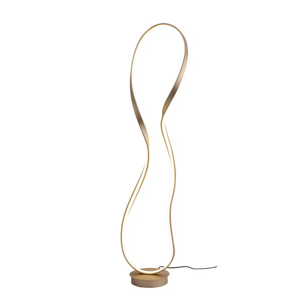 Coluna Flow Dourado / Branco 1xled 35w