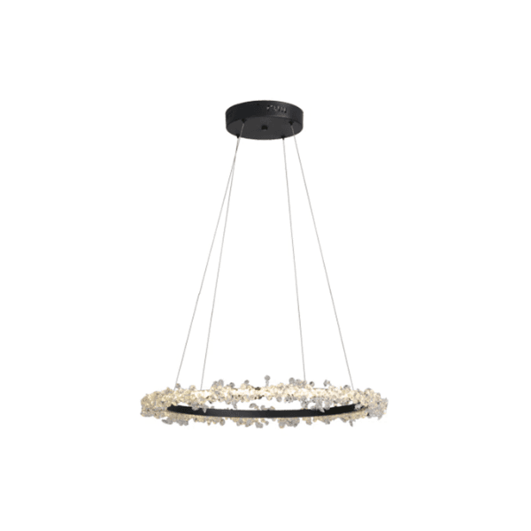 Pendente Aster Preto 1xled 28w