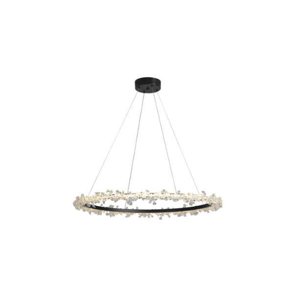 Pendente Aster Preto 1xled 37w
