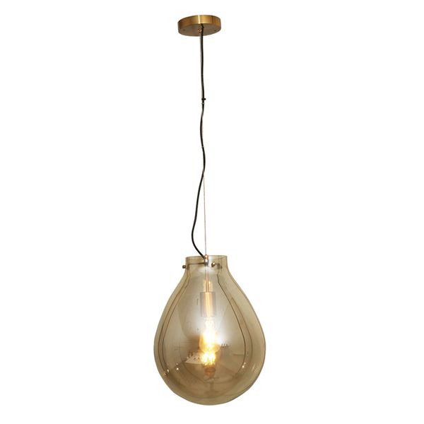 Pendente Caju Bronze / Conhaque 1xe27 Bulbo Max 40w