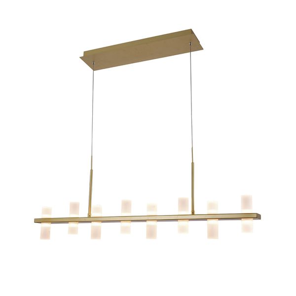 Pendente Clair Dourado / Branco 16xled 2w