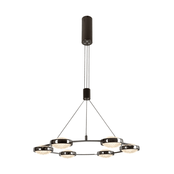 Pendente Beep Preto 6xled 7,5w