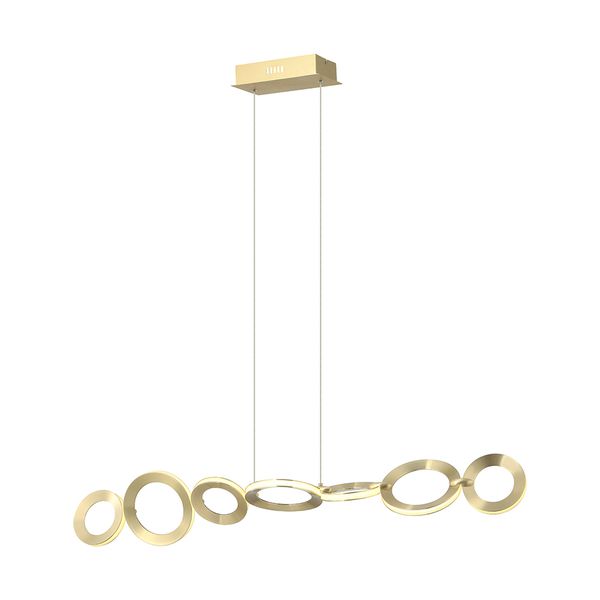 Pendente Ginga Dourado / Branco 1xled 33w