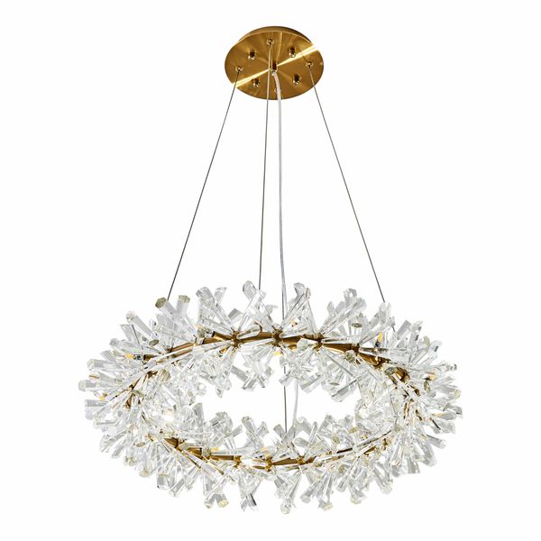 Pendente Flora Dourado / Transparente 26xg4 Bipino Max 3w