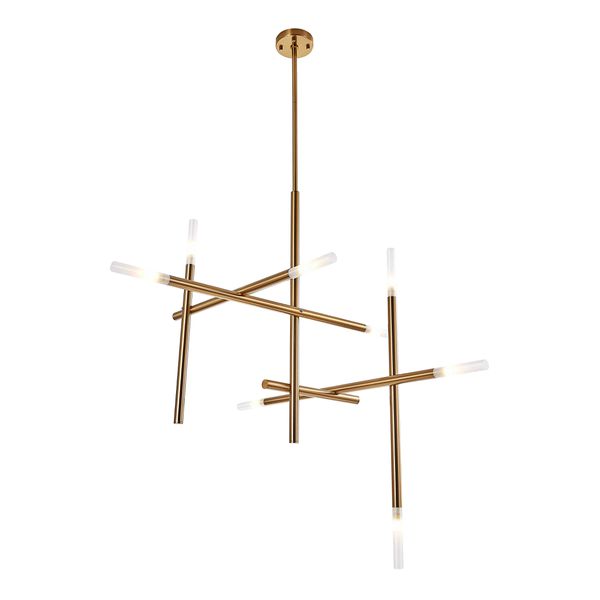 Pendente Malagueta Dourado / Branco 8xg9 Max 10w