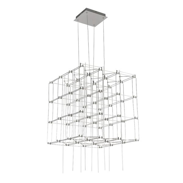 Pendente Sky Cromado / Transparente 64xled W