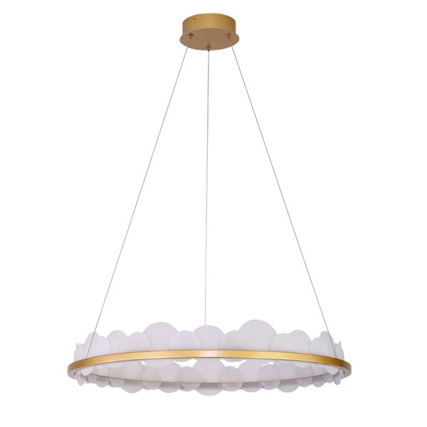 Pendente Poema Dourado / Branco 1xled 45w