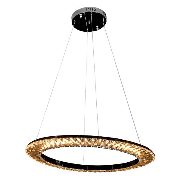 Pendente Orbit Cromado / Transparente 1xled 30w