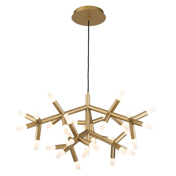 Pendente Manacá Dourado / Branco 34xled 3w