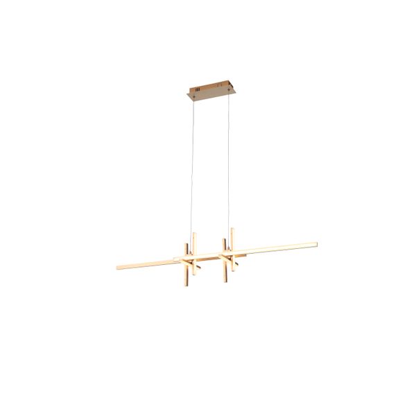 Pendente Tom Dourado / Branco 1xled 38w