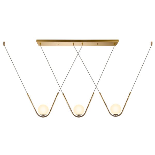 Pendente Oscar Dourado / Branco 3xg9 Max 25w