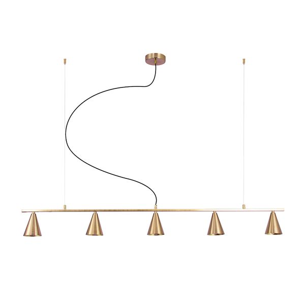 Pendente Titia Dourado 5xg9 Max 7w