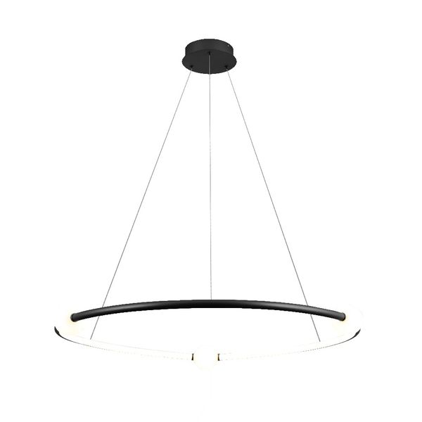 Pendente Nébula Preto / Branco 1xled 35w