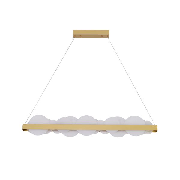 Pendente Poema Dourado / Branco 1xled 34w