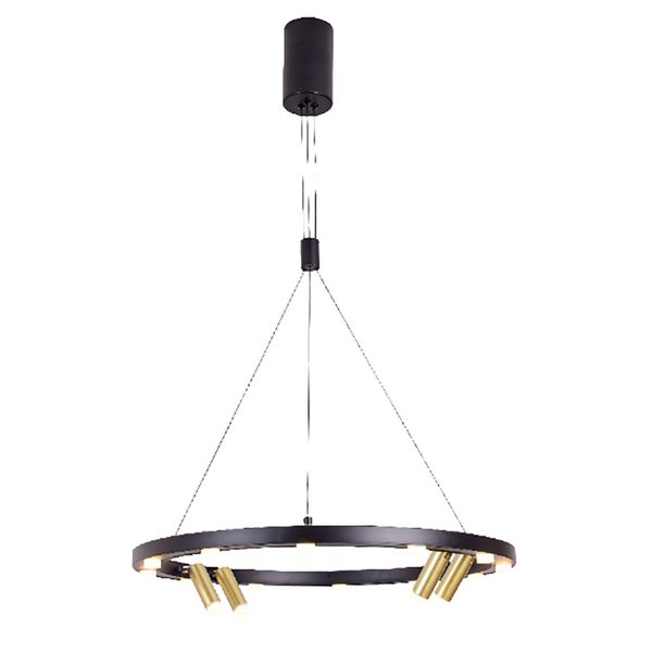 Pendente Occhio Preto / Dourado 16xled 3w