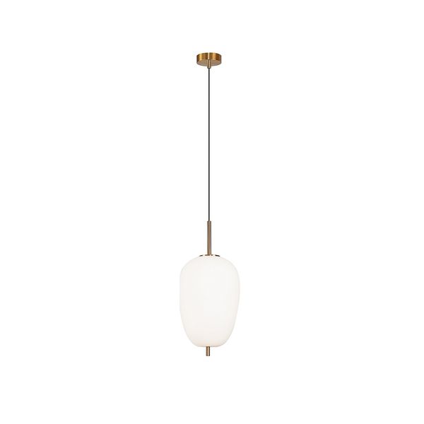 Pendente Tres Dourado / Branco 1xe27 Bulbo Max 40w
