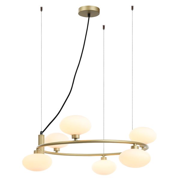 Pendente Samba Dourado / Branco 6xg9 Max 25w